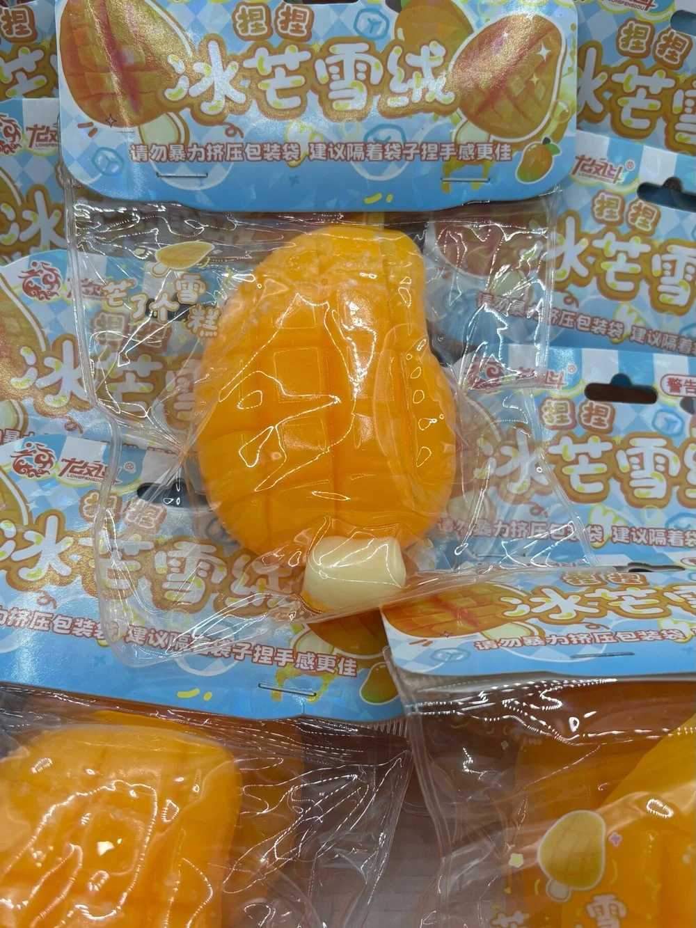 Mango Popsicle Shaped Squeeze, Soft Relaxation Relief Sensory Squeeze